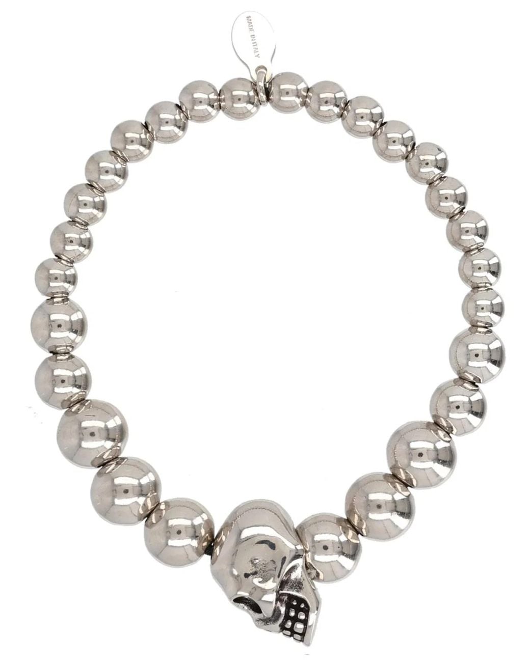 McQueen Metallic "Skull" Bracelet for men