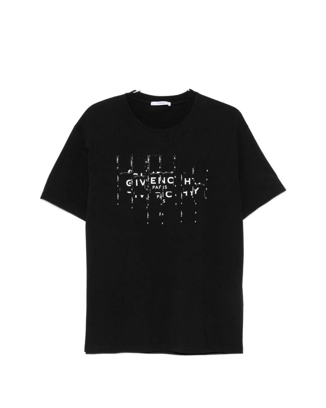 Givenchy Black T-Shirt With Photographic Negative Print for men