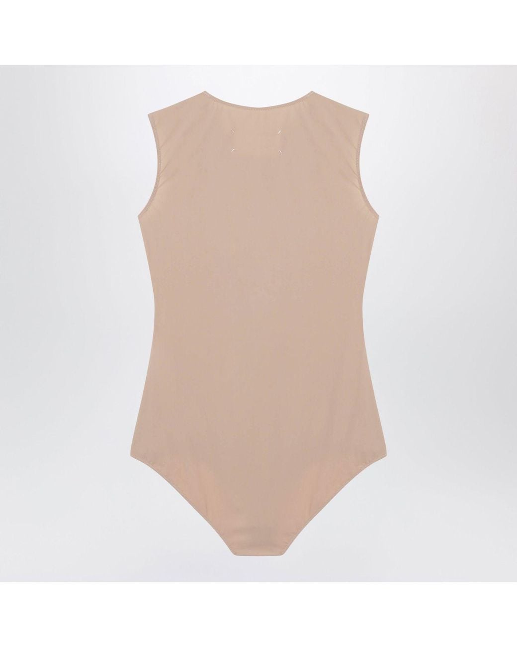 Maison Margiela Brown Fitted Sleeveless Bodysuit