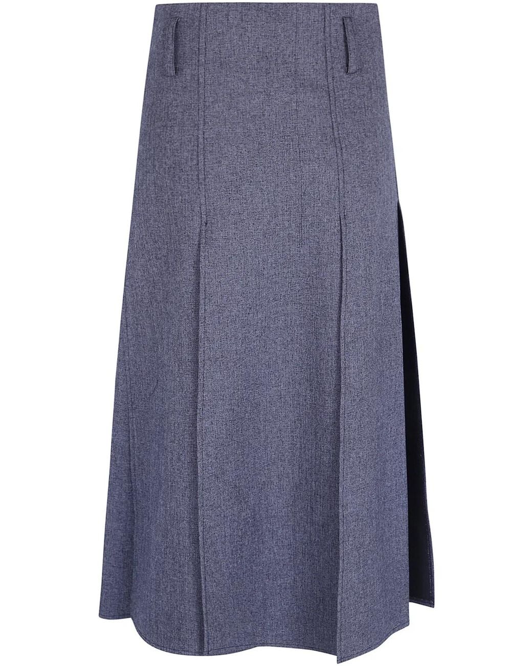 DR. HOPE Blue Midi Skirt