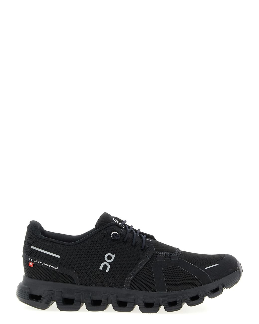 On Shoes Black Cloud 6 Sneakers Recycled Polyester for men
