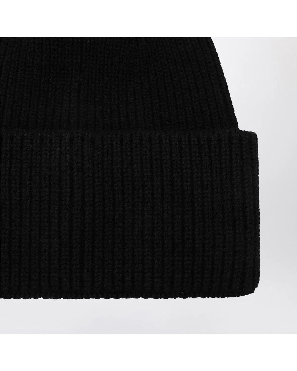 Destin Black Wool And Cashmere Beanie
