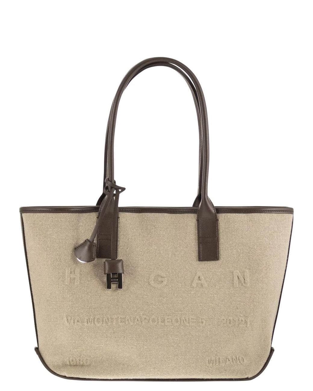 Hogan Natural Small Shopping Bag Address