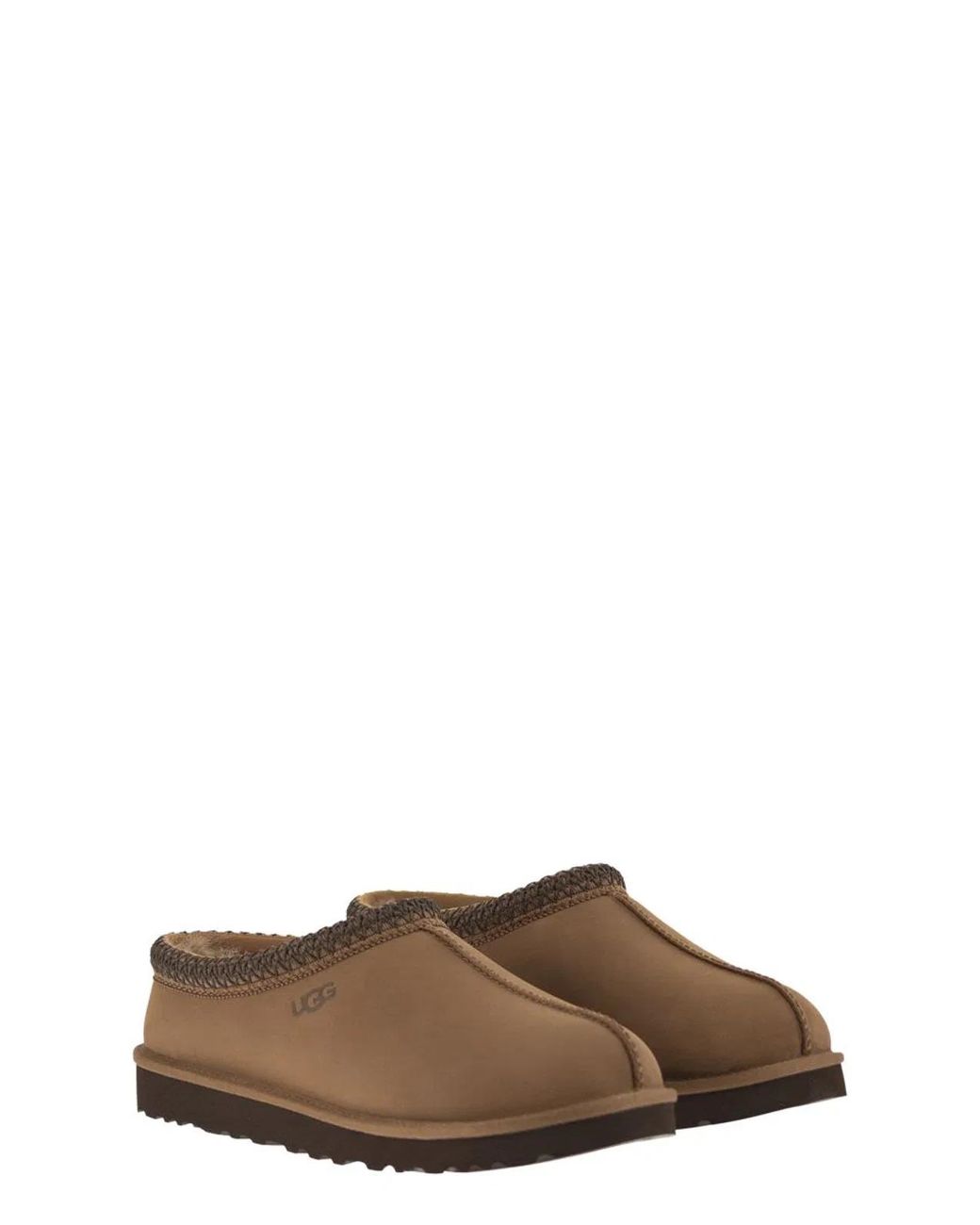 Ugg Brown Tasman Ii Mutton Leather Slippes for men