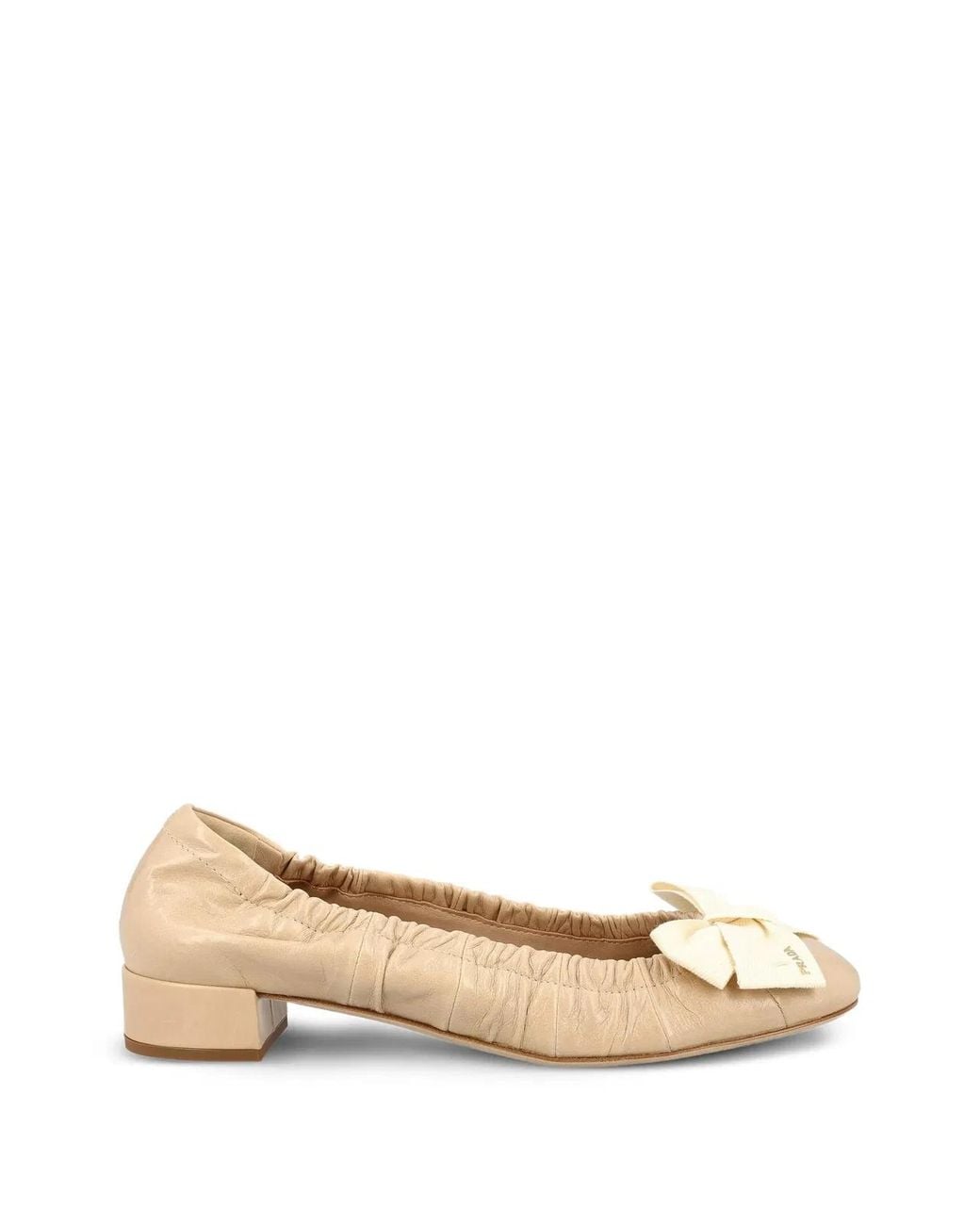 Prada Natural Leather Pumps Footwear