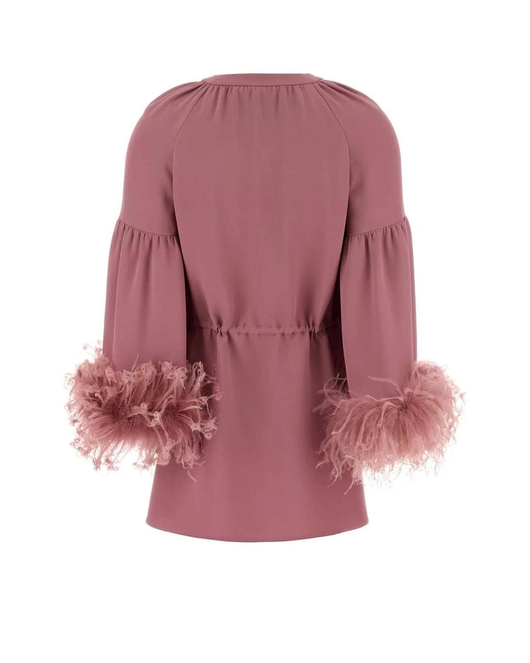 Valentino Garavani Pink Top With Feathers