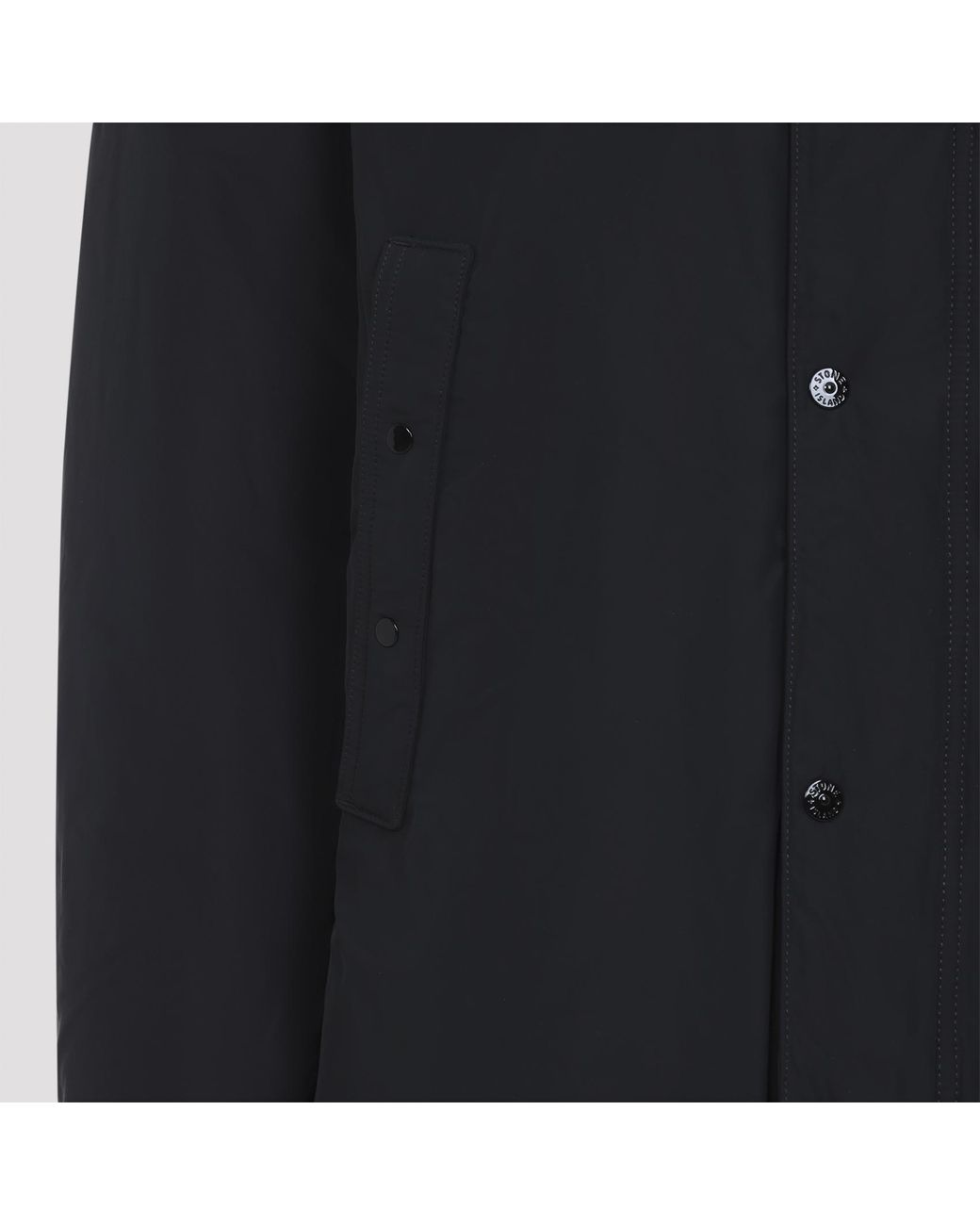 Stone Island Blue Padded Long Parka