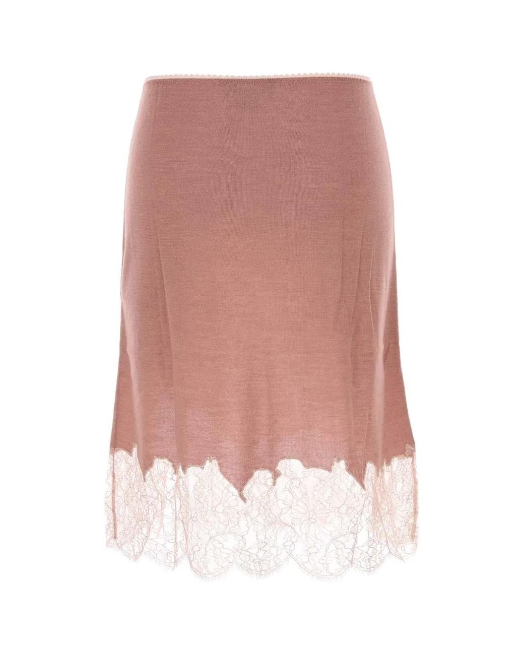 Fendi Pink Cashmere Blend Skirt