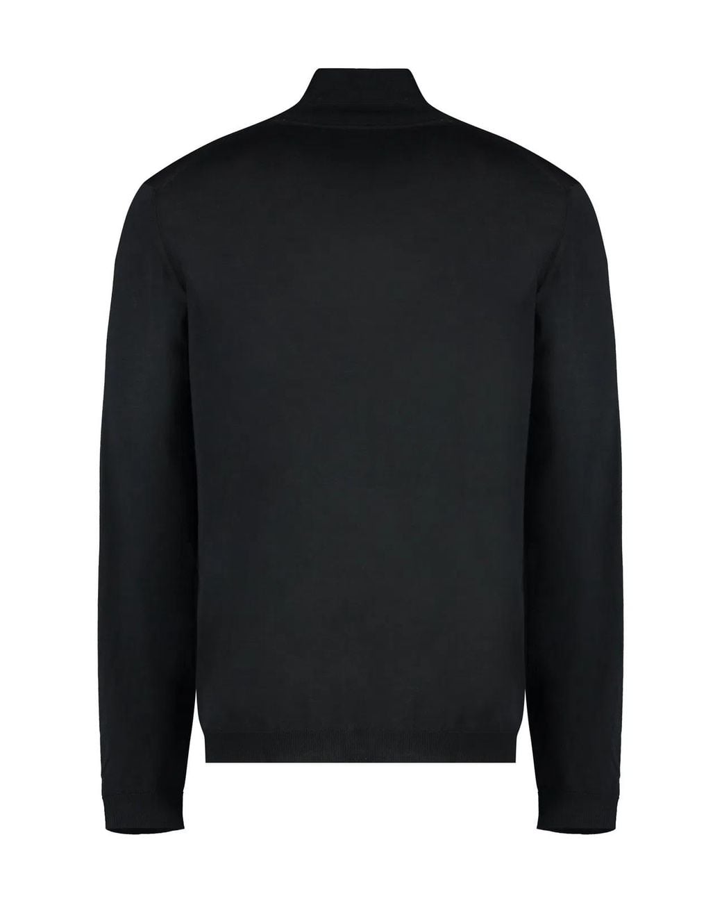 Roberto Collina Black Turtleneck Wool Pullover for men