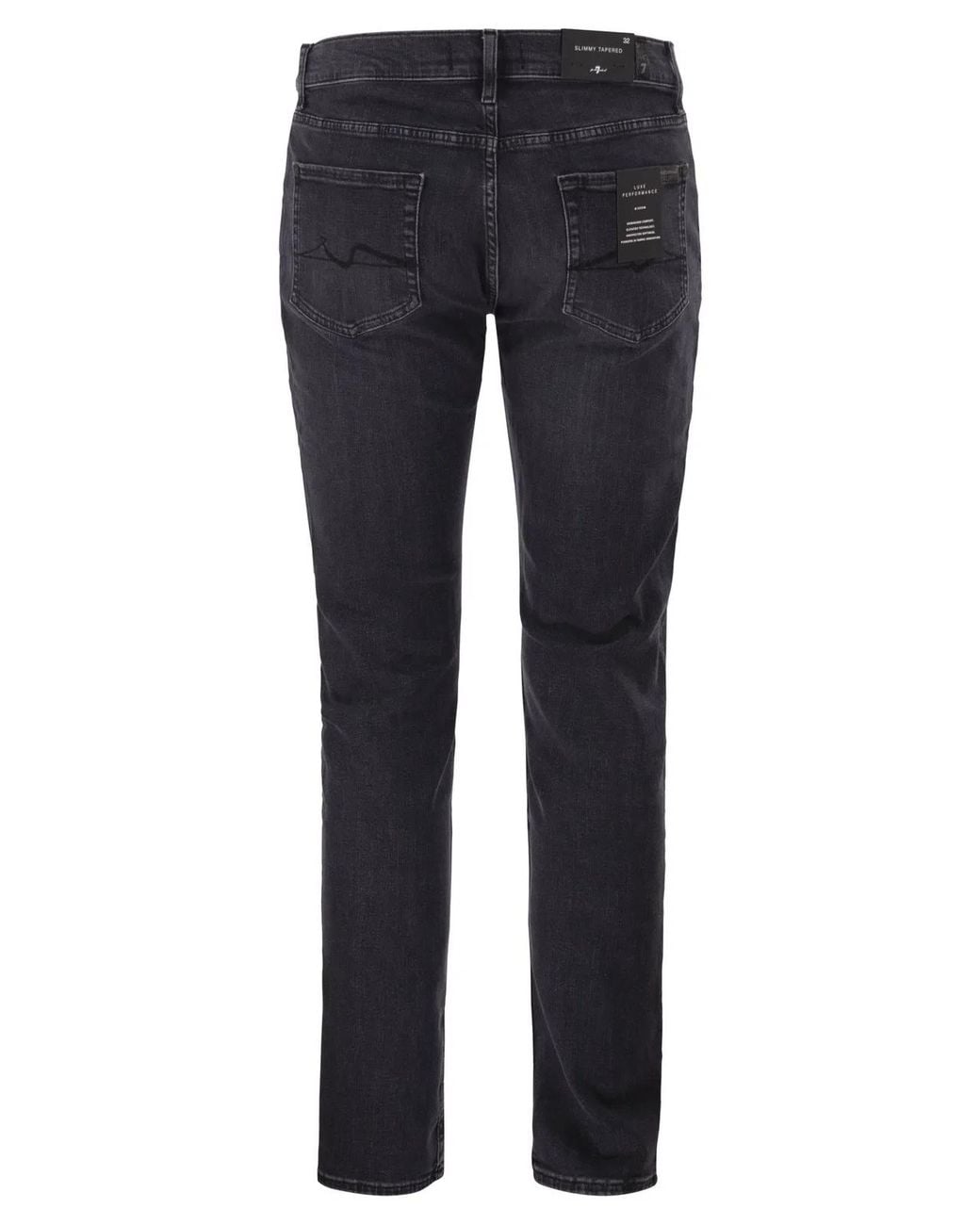 7 For All Mankind Blue Slimmy Tapered Jeans for men