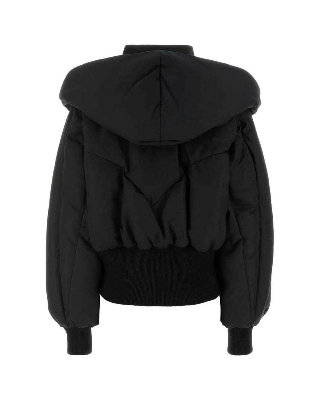 The Attico Black Cotton Blend Padded Jacket