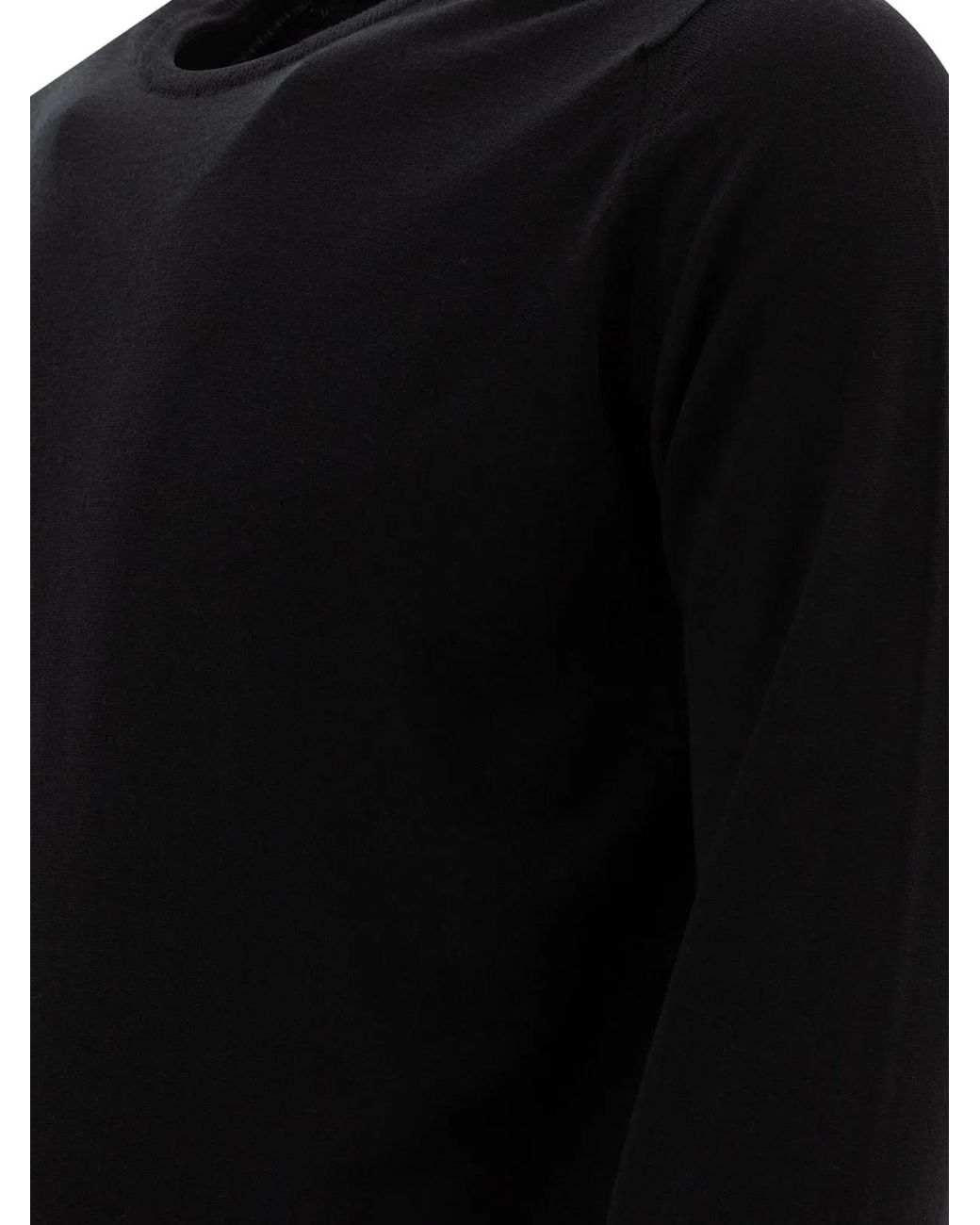 John Smedley Black Lundy for men