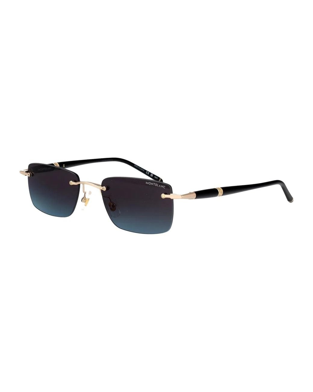 Montblanc Blue Metal Sunglasses for men