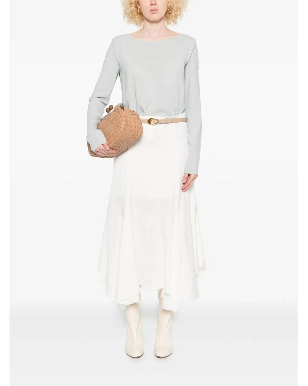 Ermanno Scervino White Viscose Elastane Top