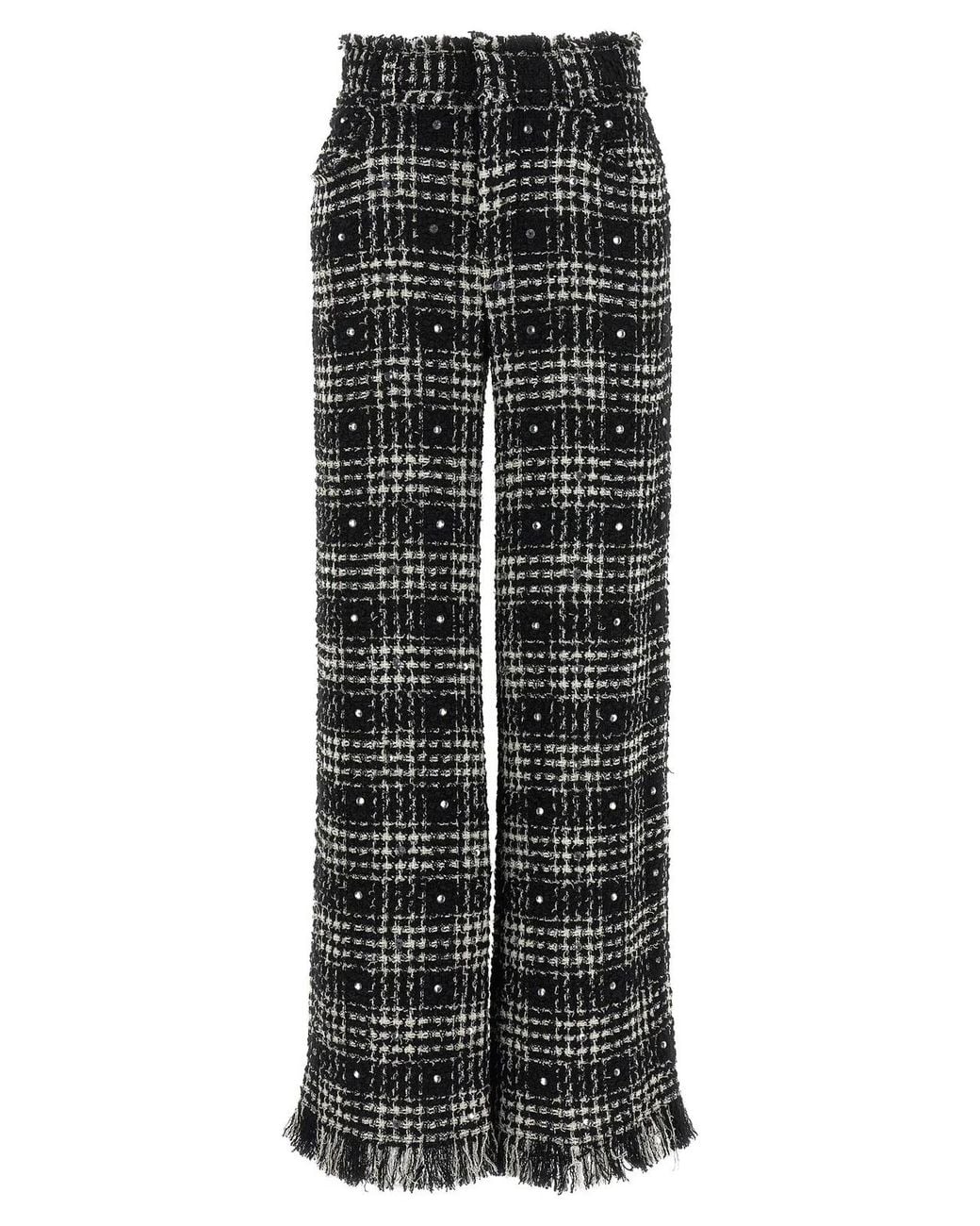 GIUSEPPE DI MORABITO Black Prince Of Wales Pants