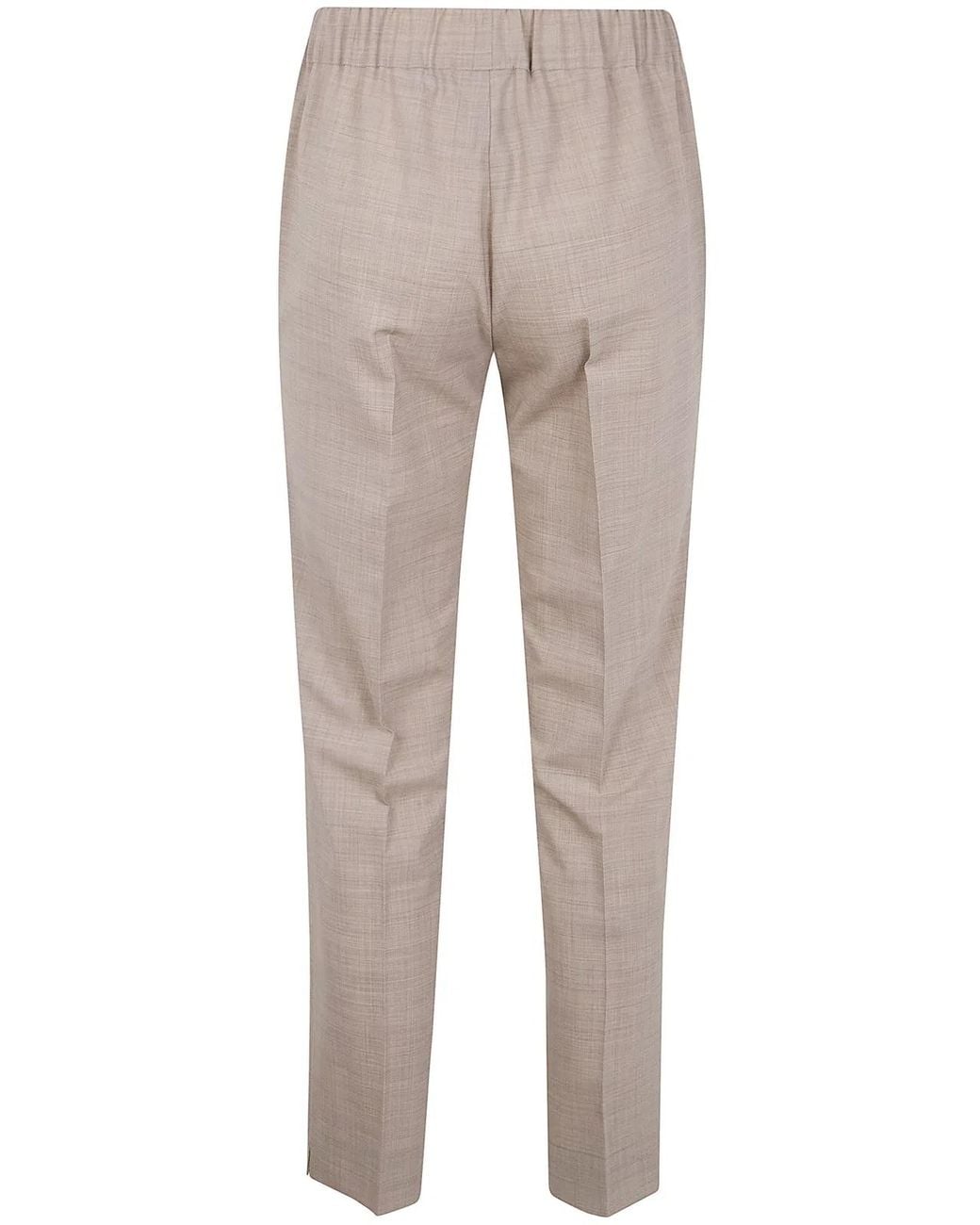 D.exterior Natural Flanel Merinos Basic Trousers