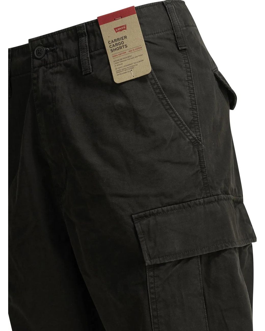 Levi's Black "Carrier" Short Cargo for men