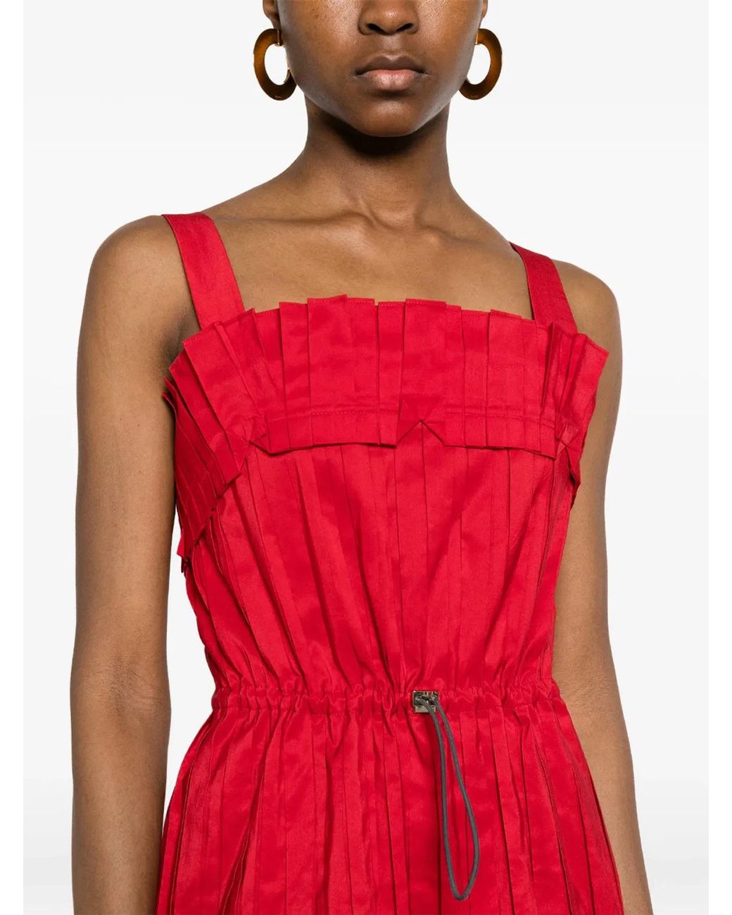 Fendi Pleated Layered Dress