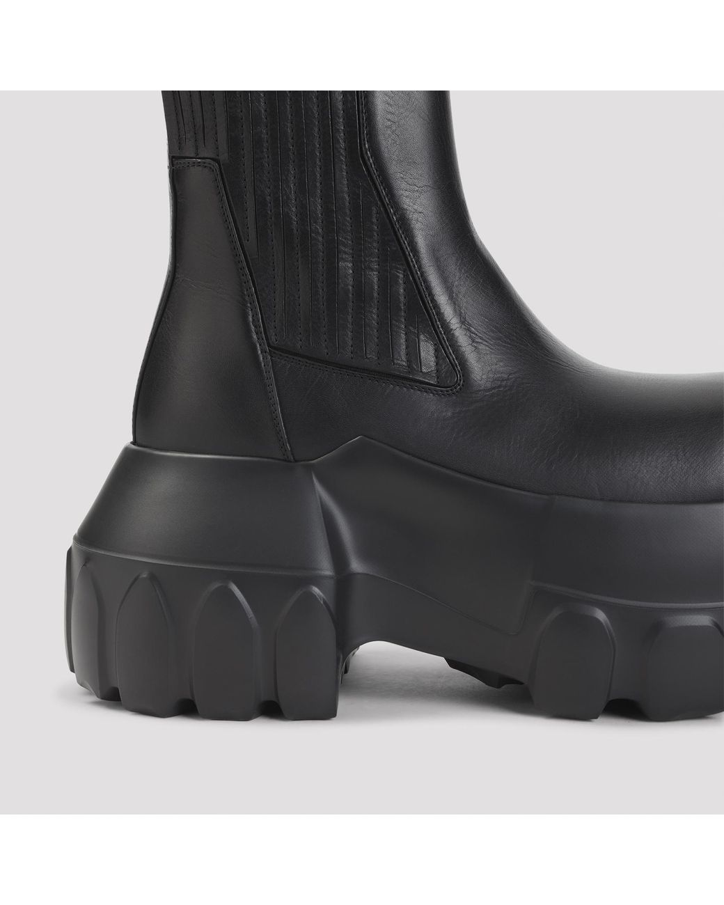 Rick Owens Blue Beatle Mega Tractor Boot for men
