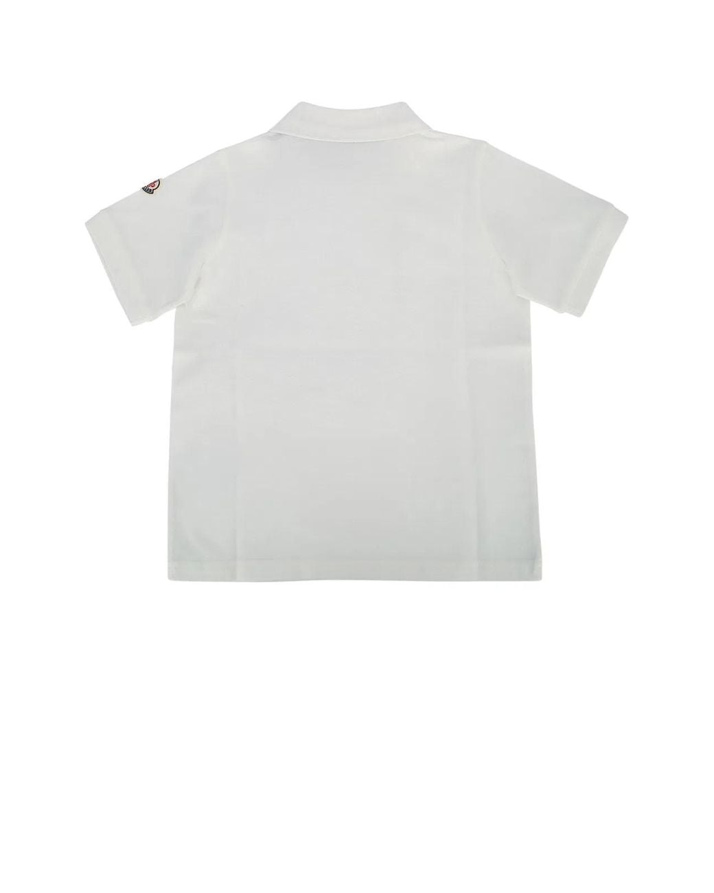 Moncler White Jr Ss Polo
