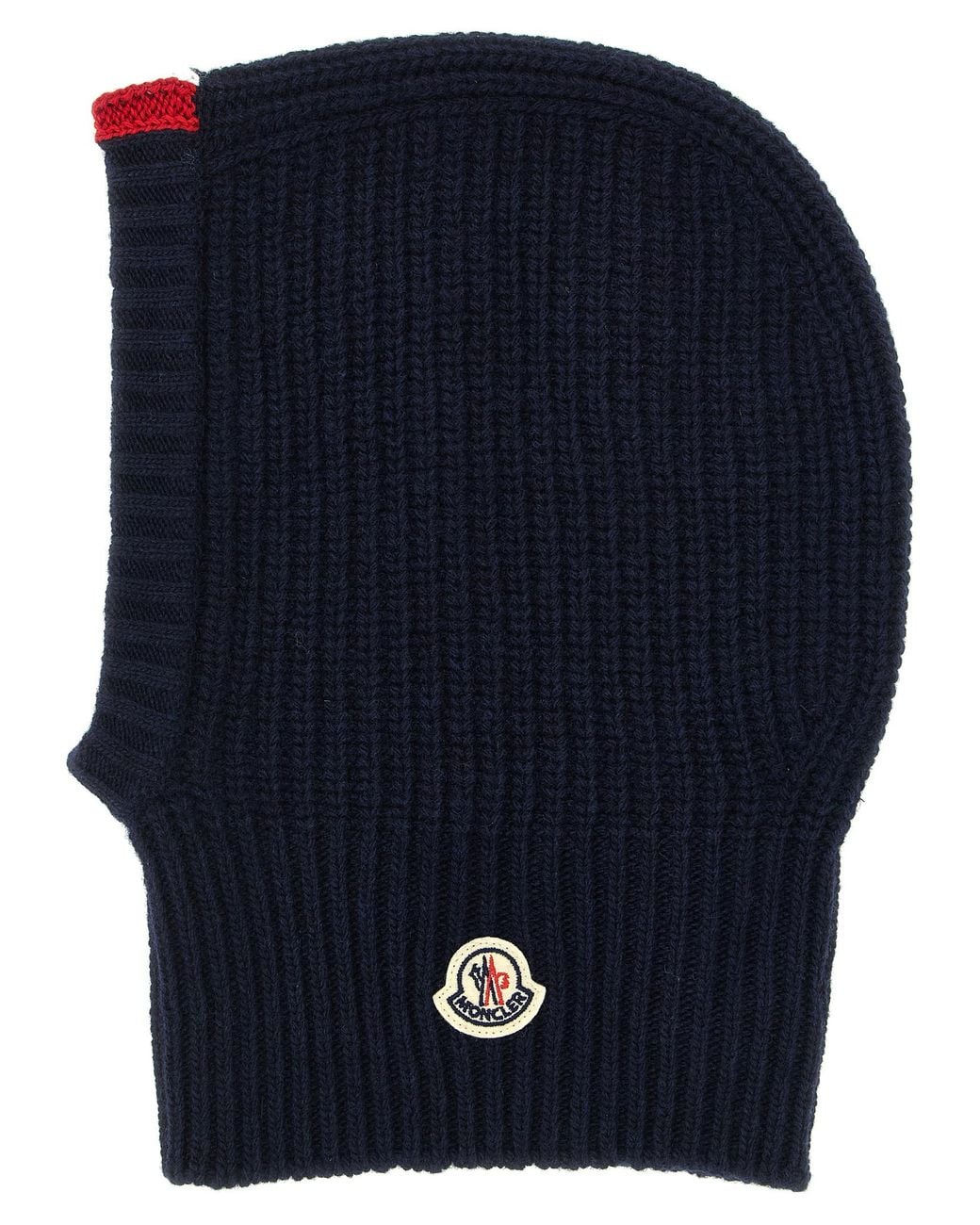 Moncler Blue Enfant Wool Balaclava With Logo