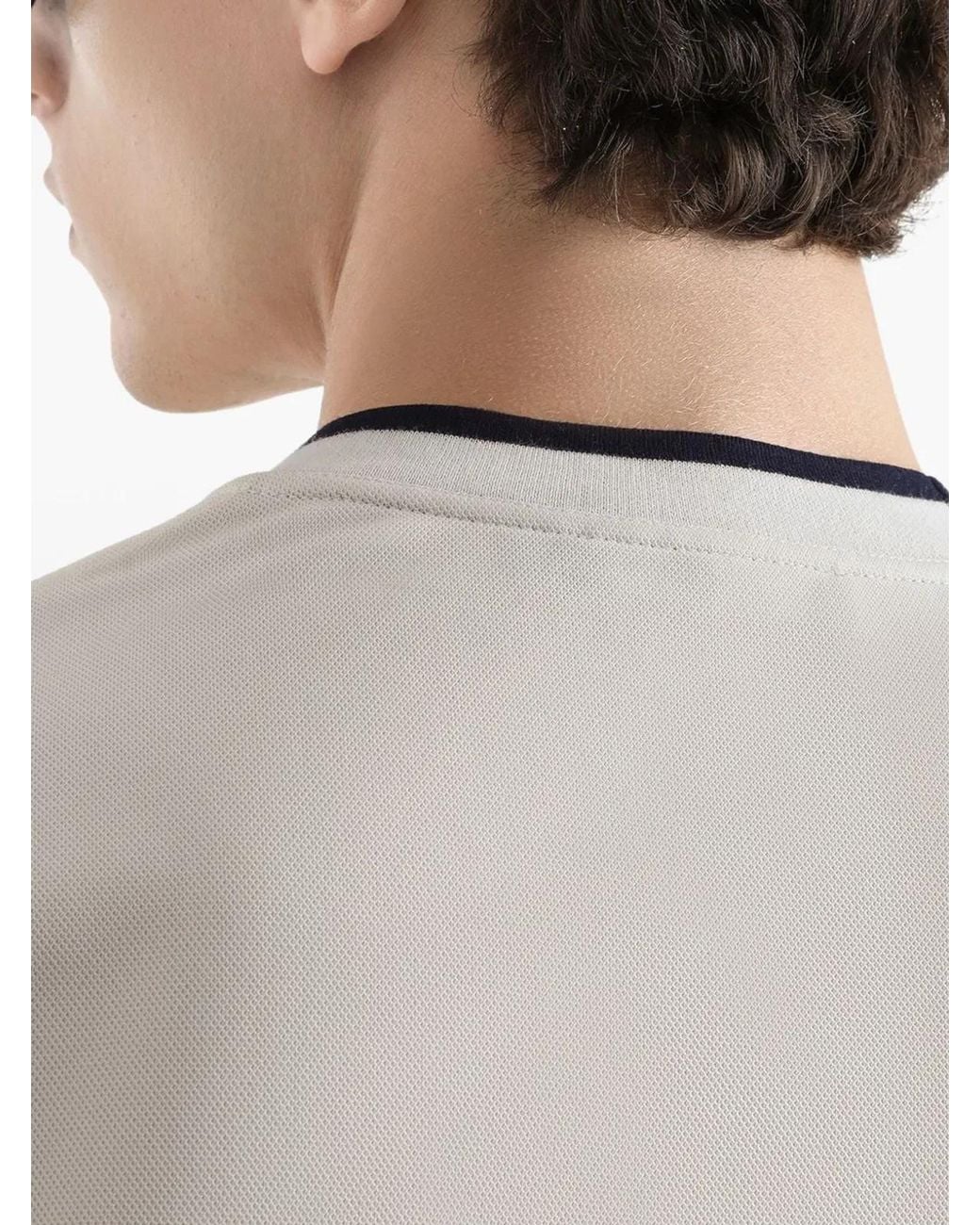 Dolce & Gabbana White Dolce & Gabbana Technical Pique T-Shirt for men