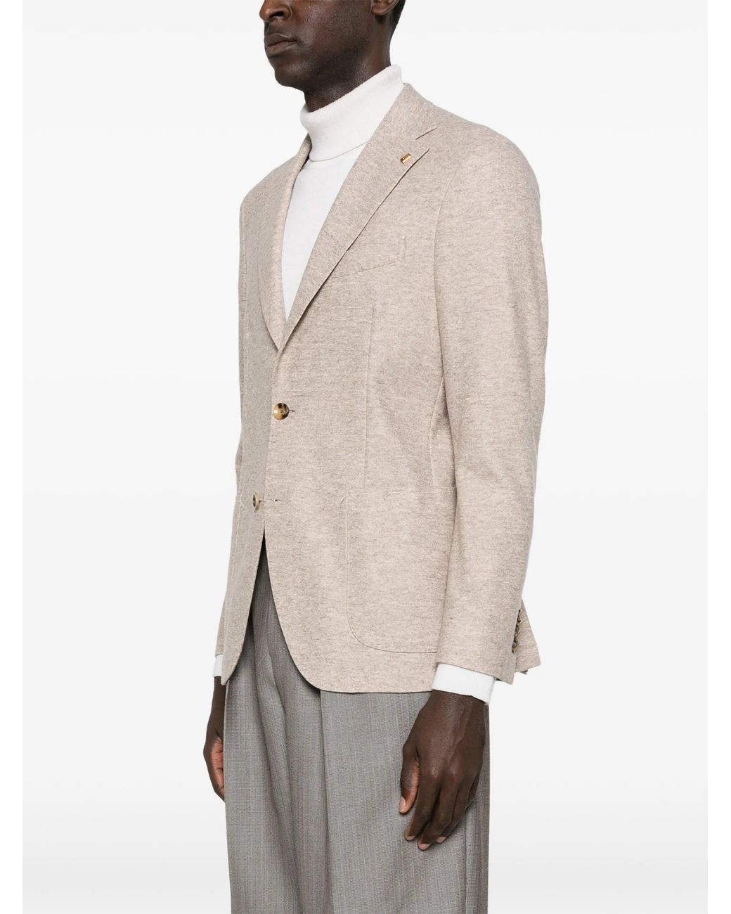 Latorre Natural Wool Cotton Polyamide Jacket for men