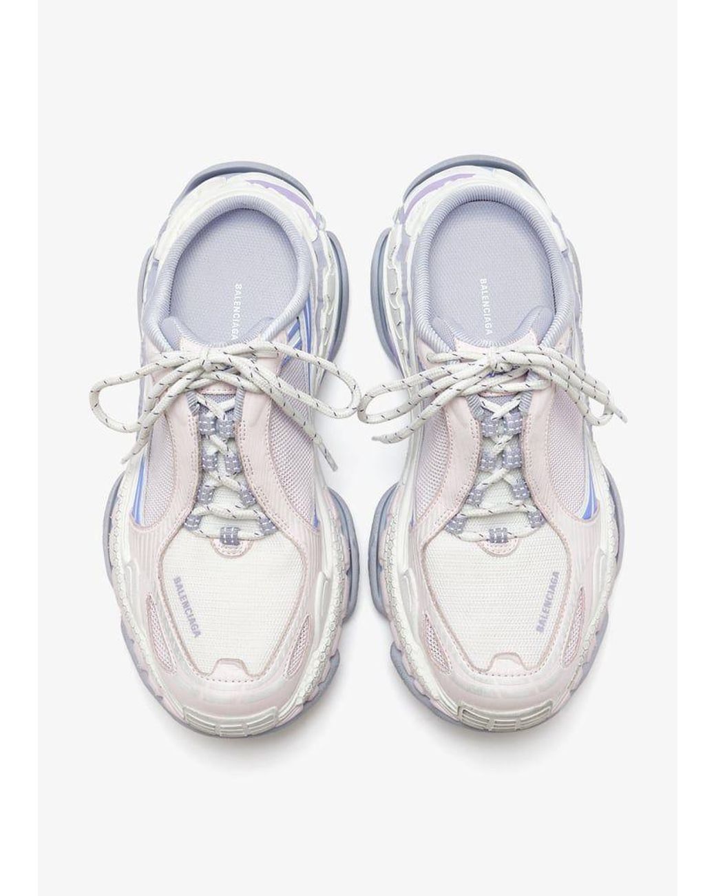 Balenciaga White Triple S 2 Chunky Platform Sneakers