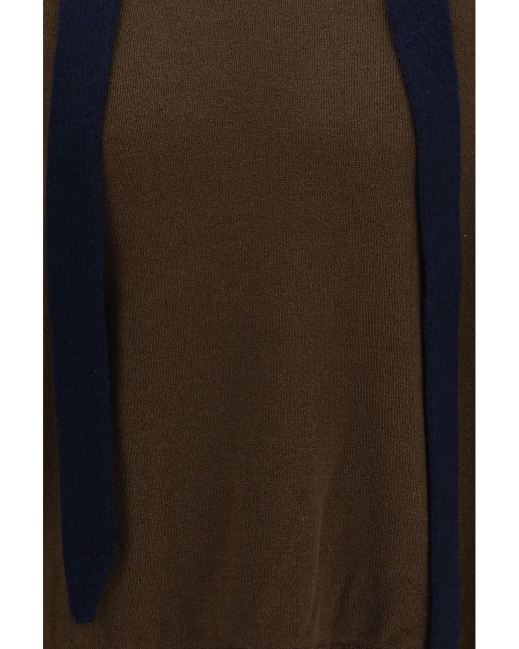 Sacai Brown Wool Knit Cardigan With Scarf for men
