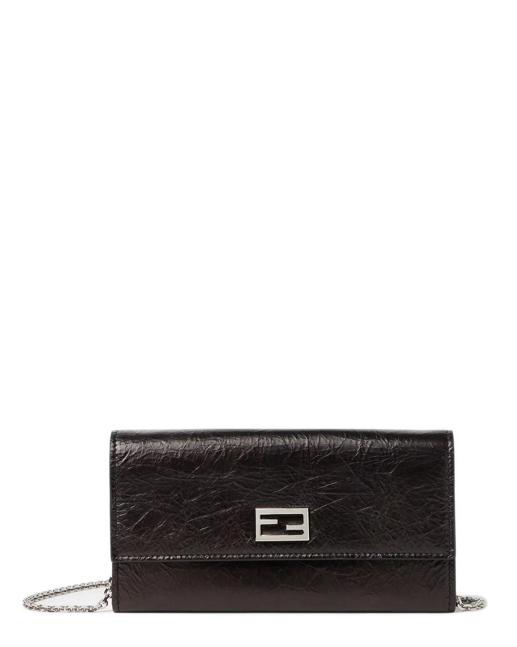 Fendi White Continental Tube Wallet