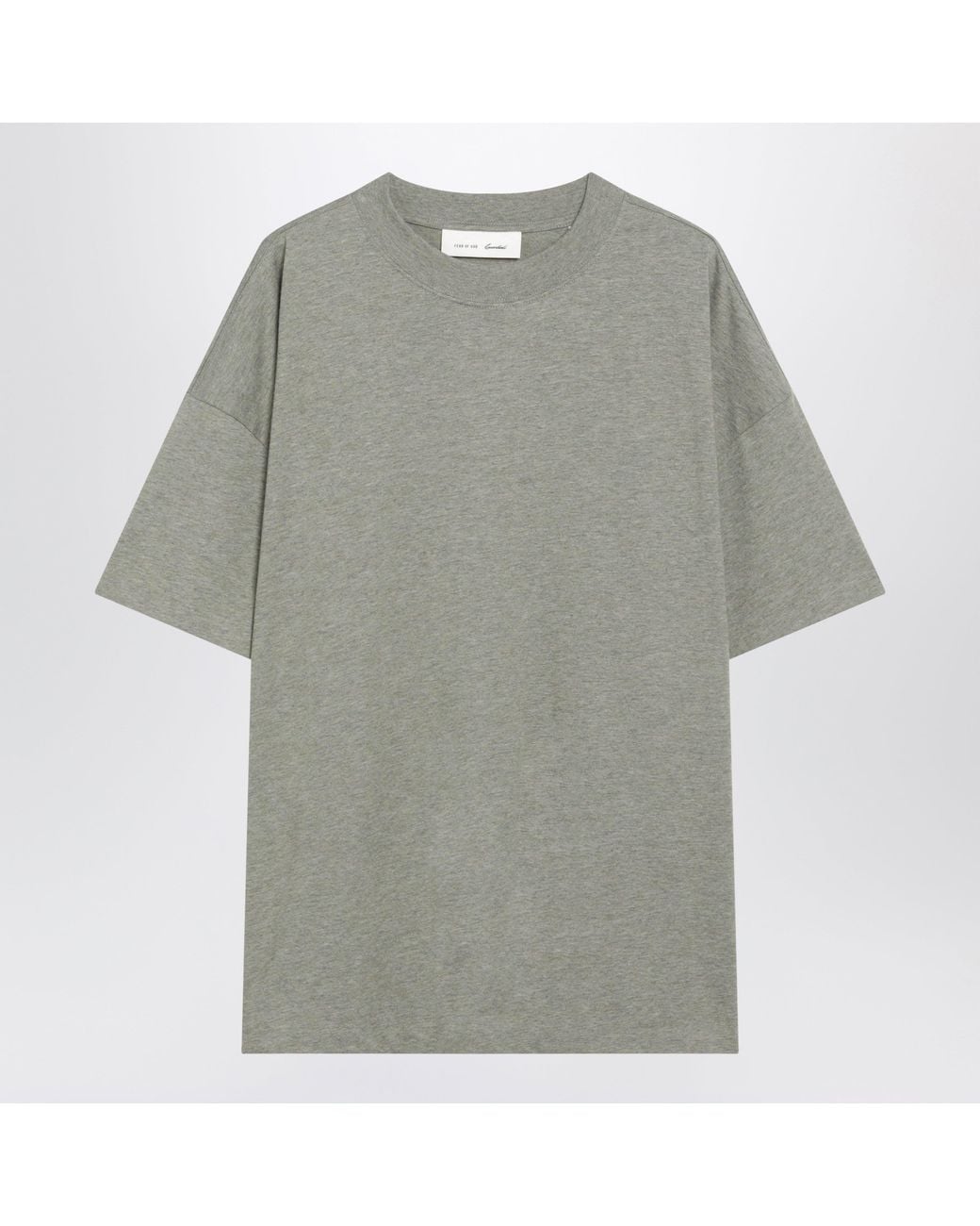 Fear Of God Gray Essentials Seal Heather Tshirt for men
