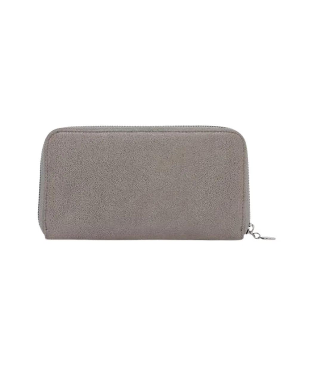 Stella McCartney Gray Shaggy Deer Falabella Wallet