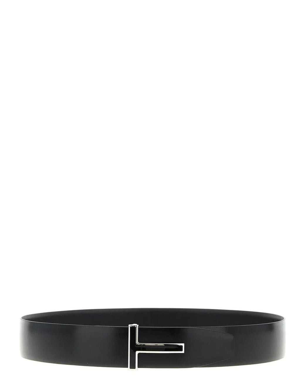 Tom Ford Black Shiny Leather Belt for men