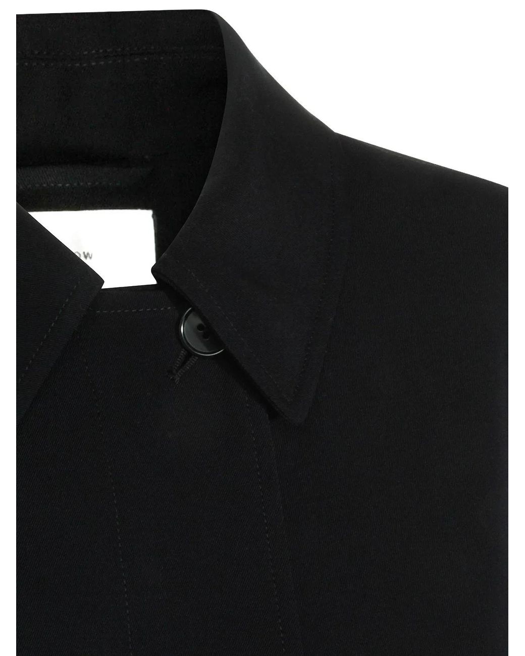 The Row Black Buttoned Coat