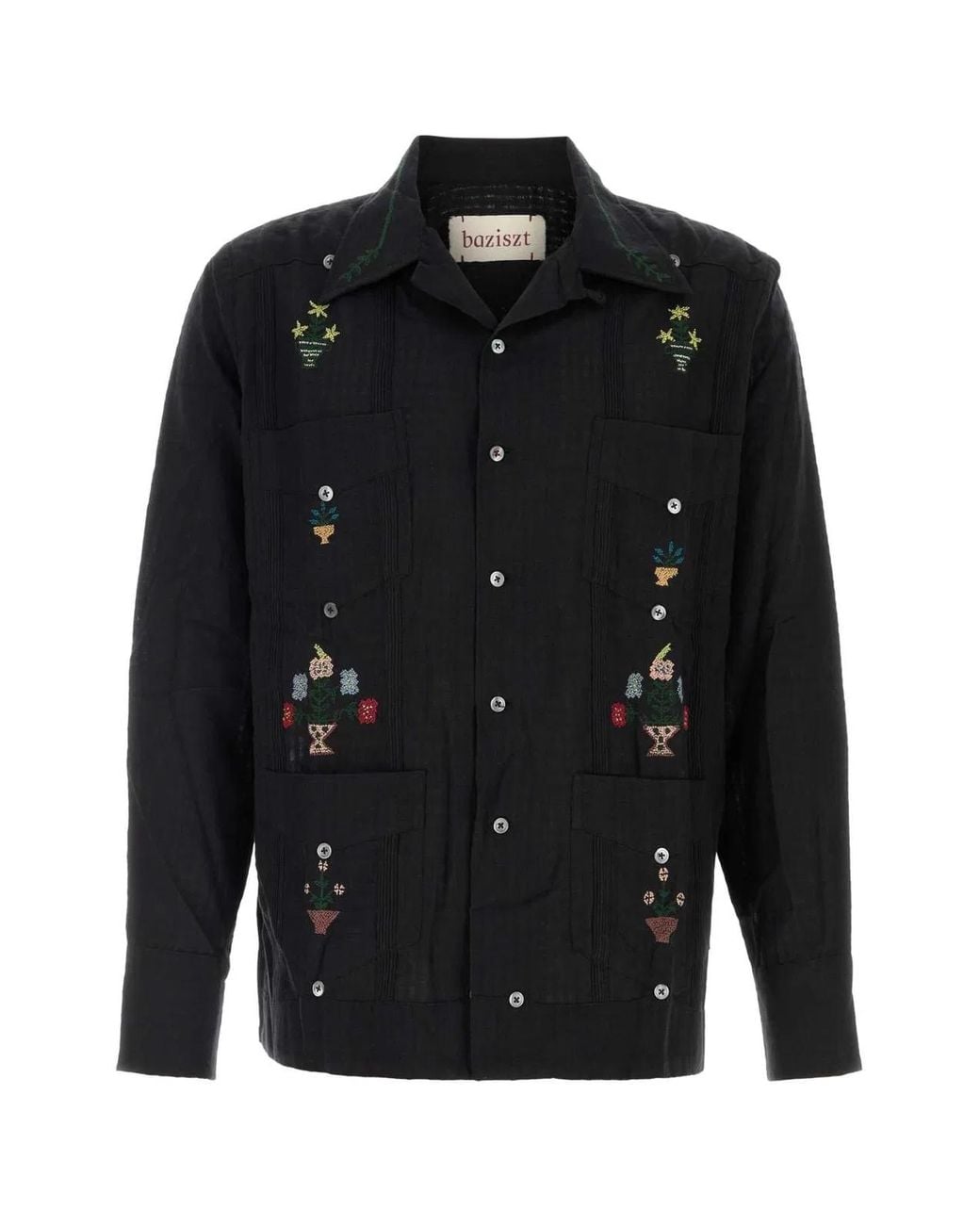 BAZISZT Black Byrsa Shirt for men