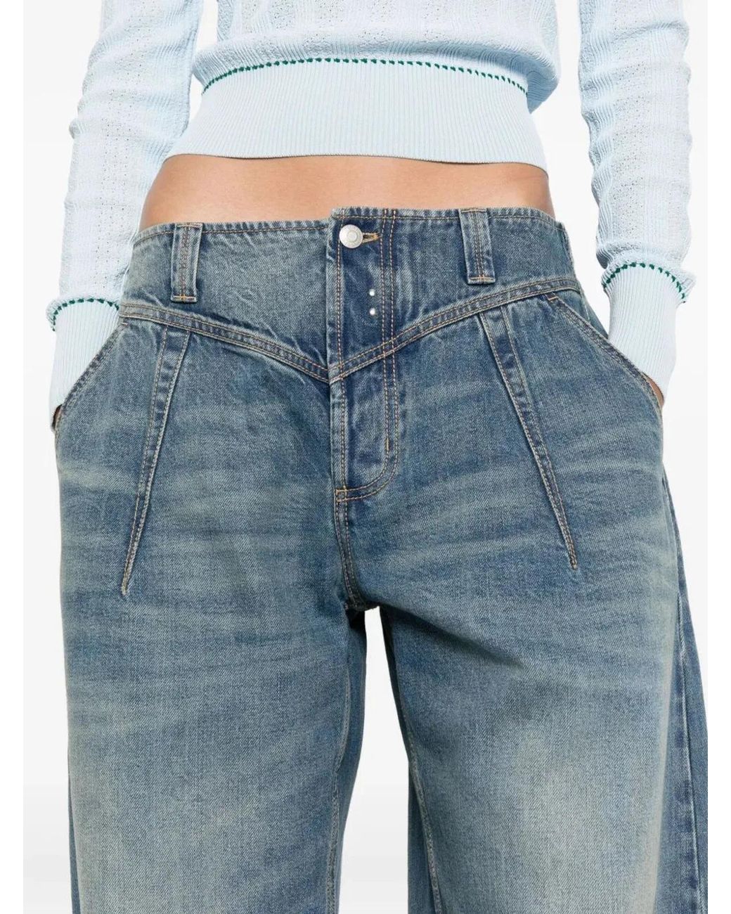 McQueen Blue Cotton Clothing Jeans