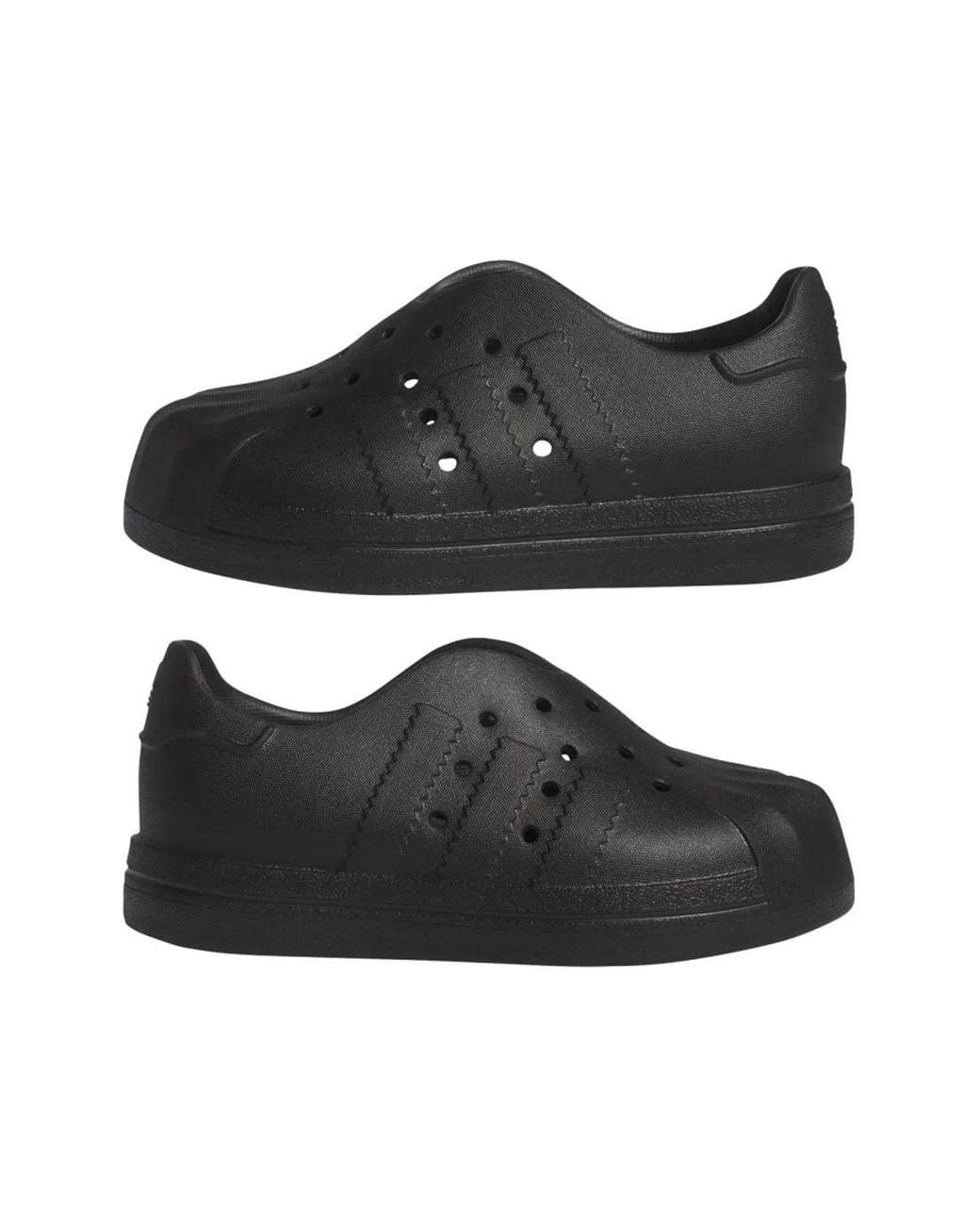 Adidas Originals Black Mini Superstar 360 Sneakers For Kids