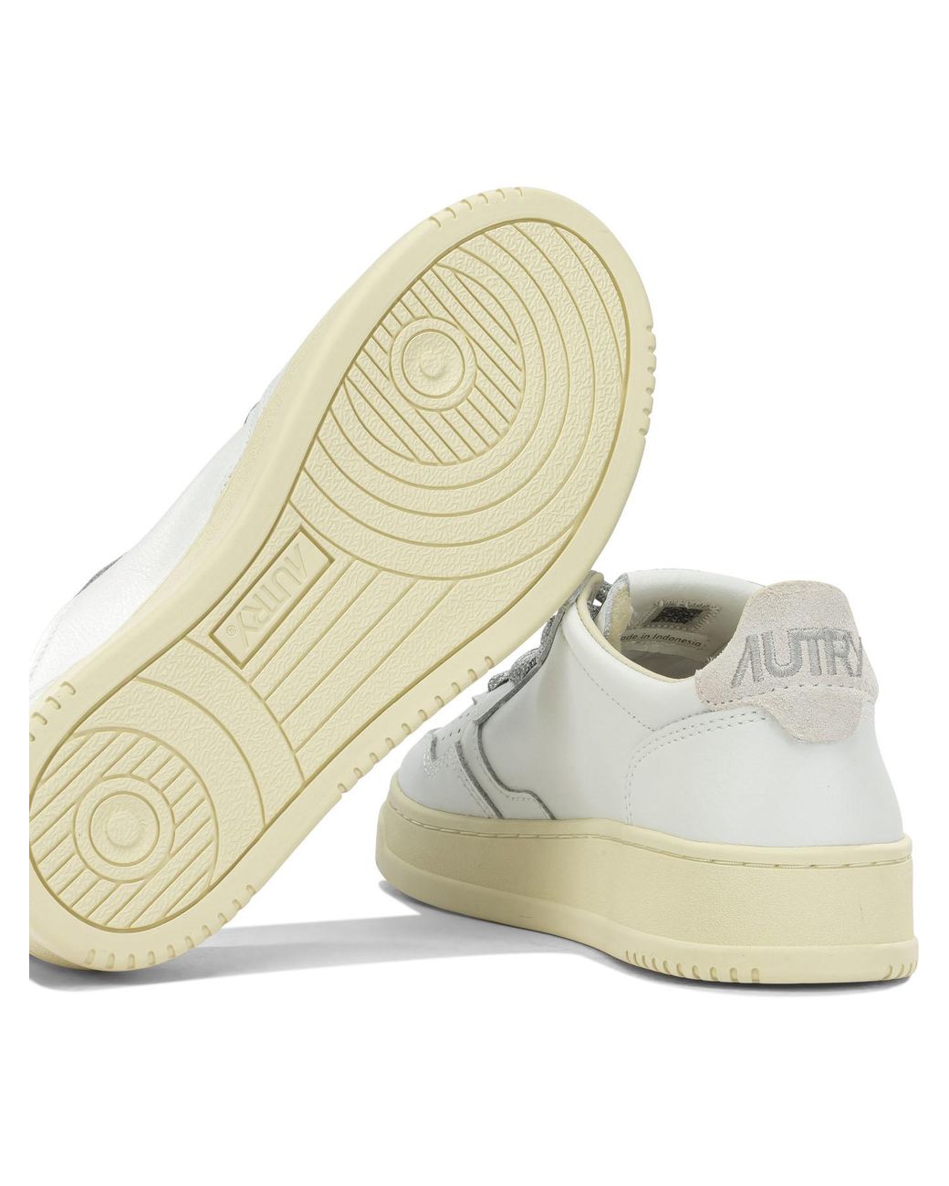 Autry White "Medalist Low" Low-Top Sneakers
