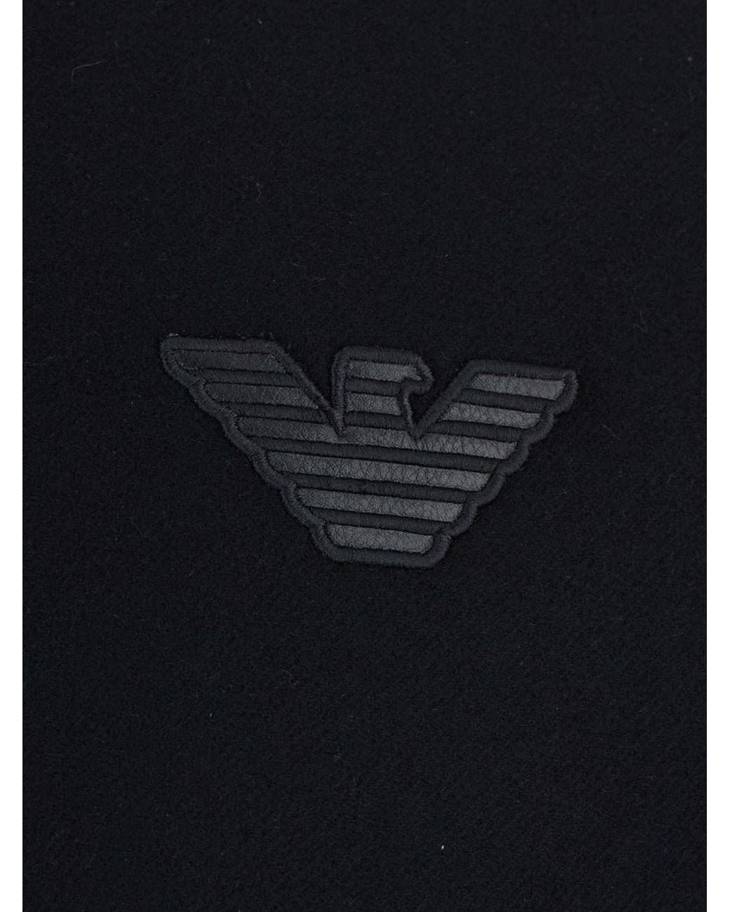Emporio Armani Blue Logo Bomber Jacket for men