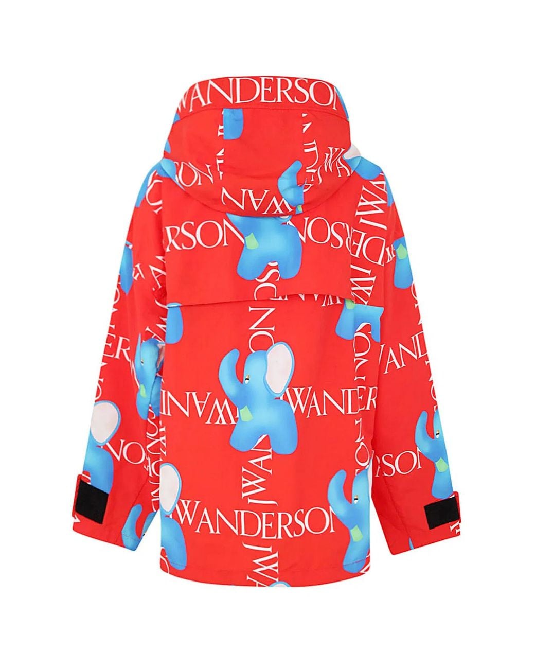 J.W. Anderson Red Hooded Shell Jacket