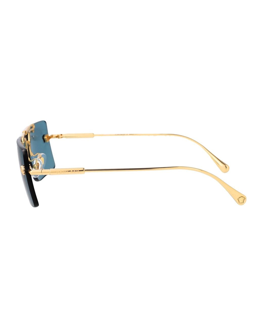 Versace Blue Metal Sunglasses