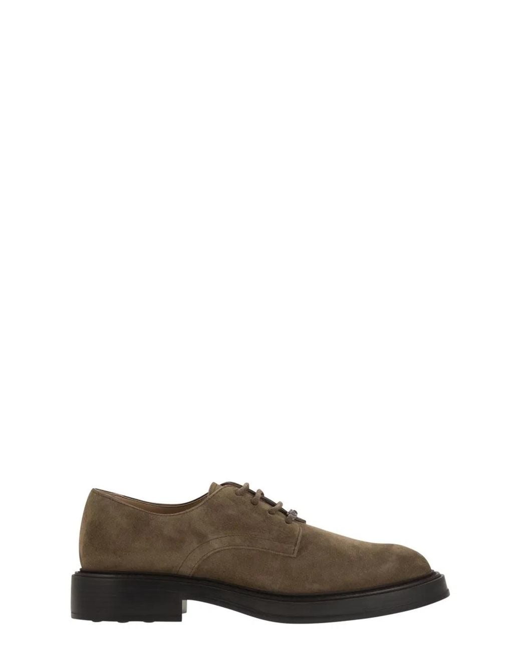 Tod's Brown Suede Lace-Up for men