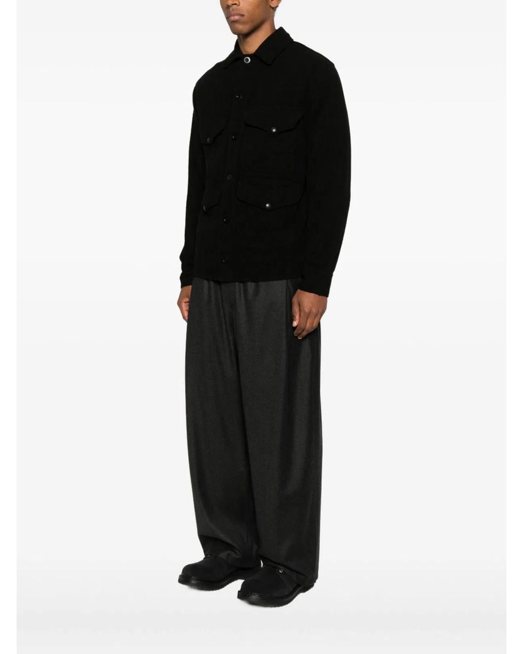 Junya Watanabe Black Wool Blend Jacket for men