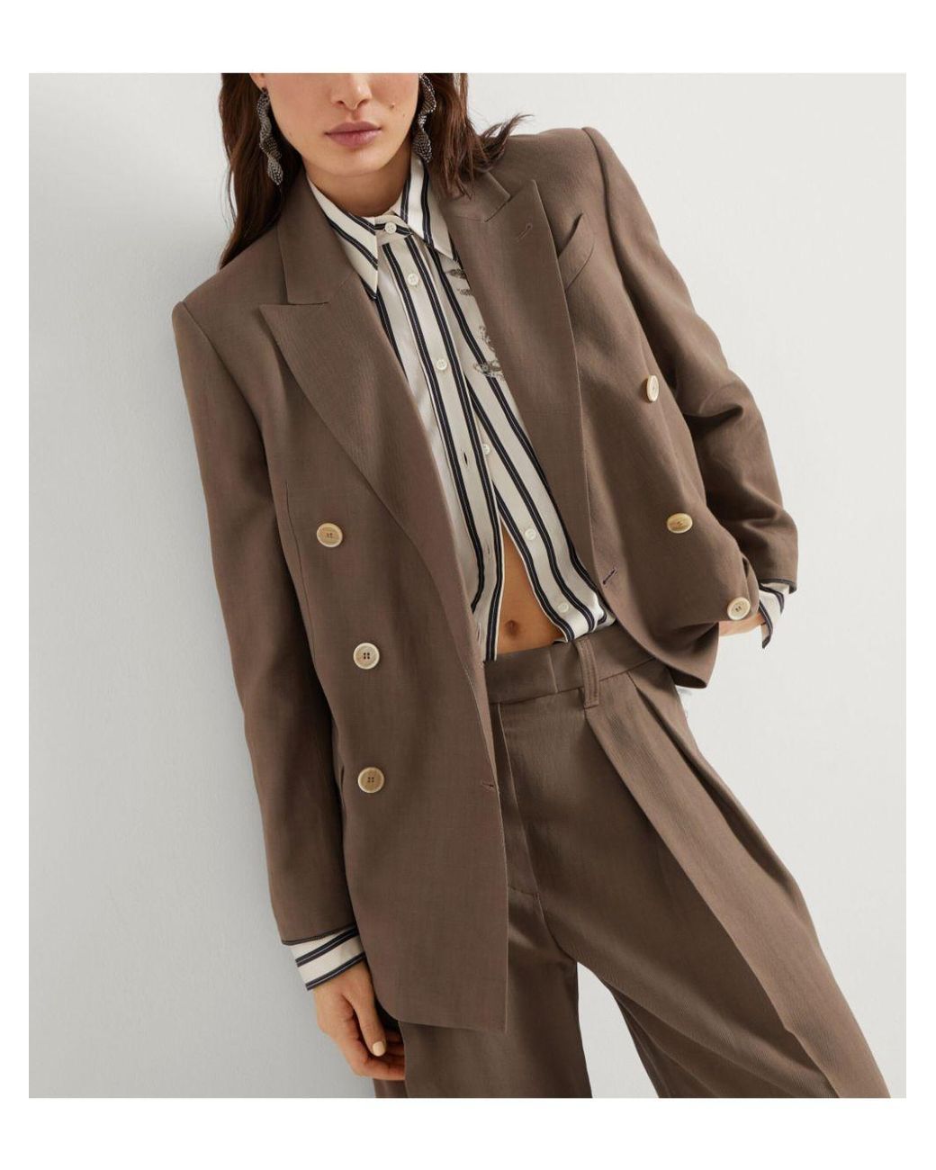 Brunello Cucinelli Brown Blazers