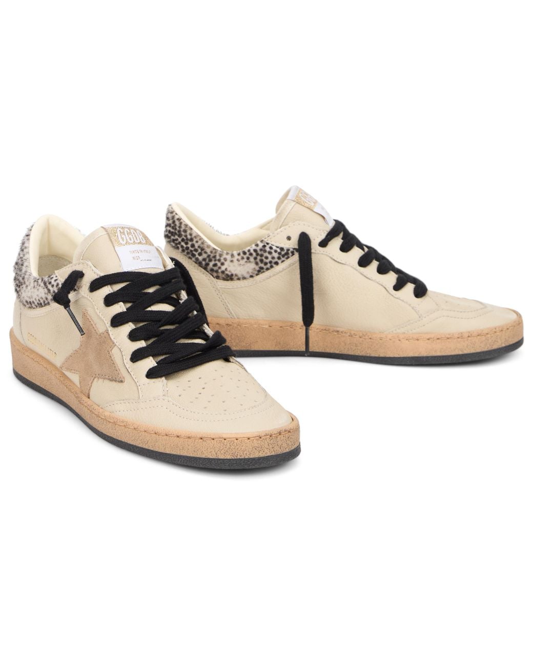 Golden Goose Deluxe Brand Red Milk Leather Rubber Shoes