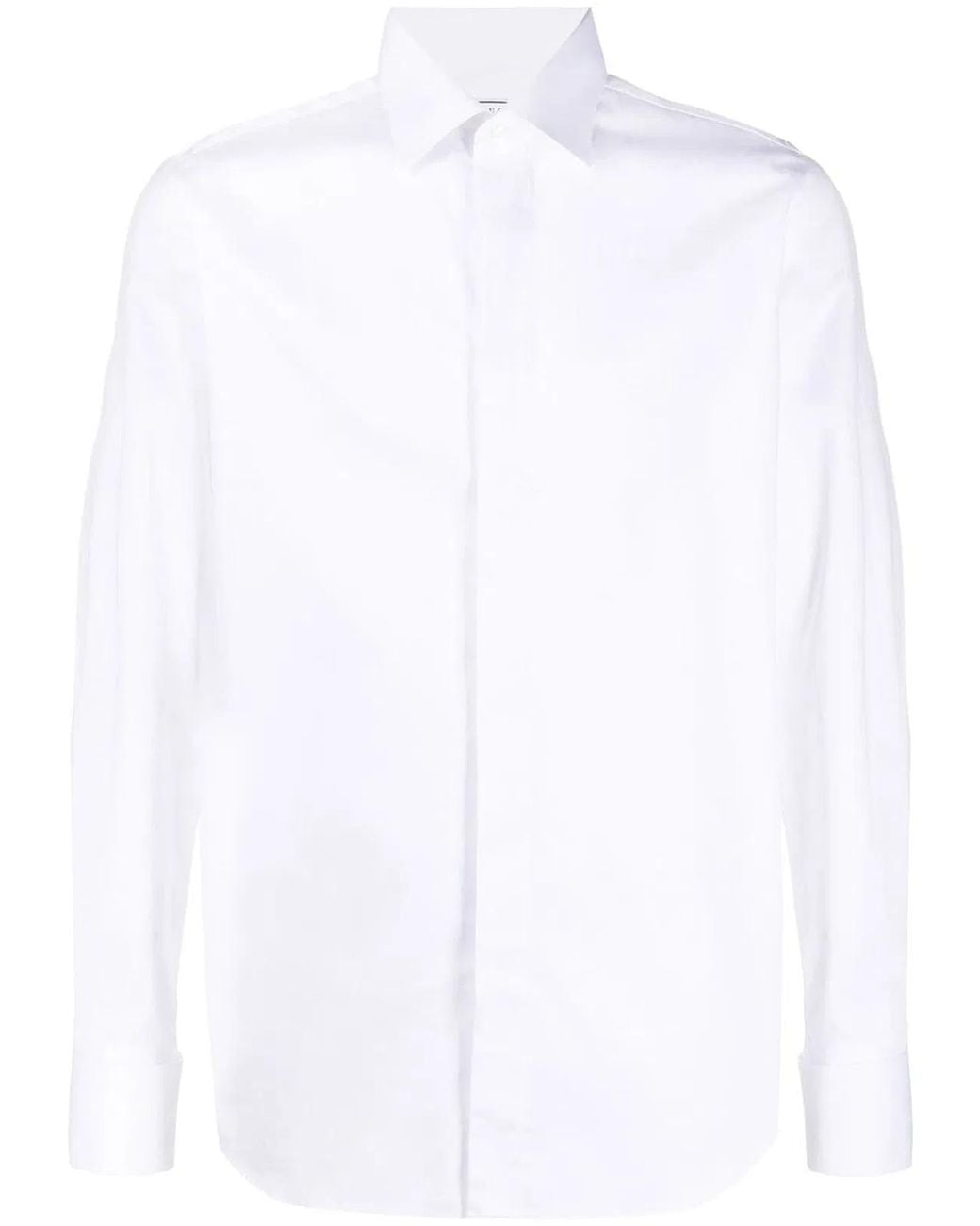 Xacus White Cotton Tailored Shirt for men