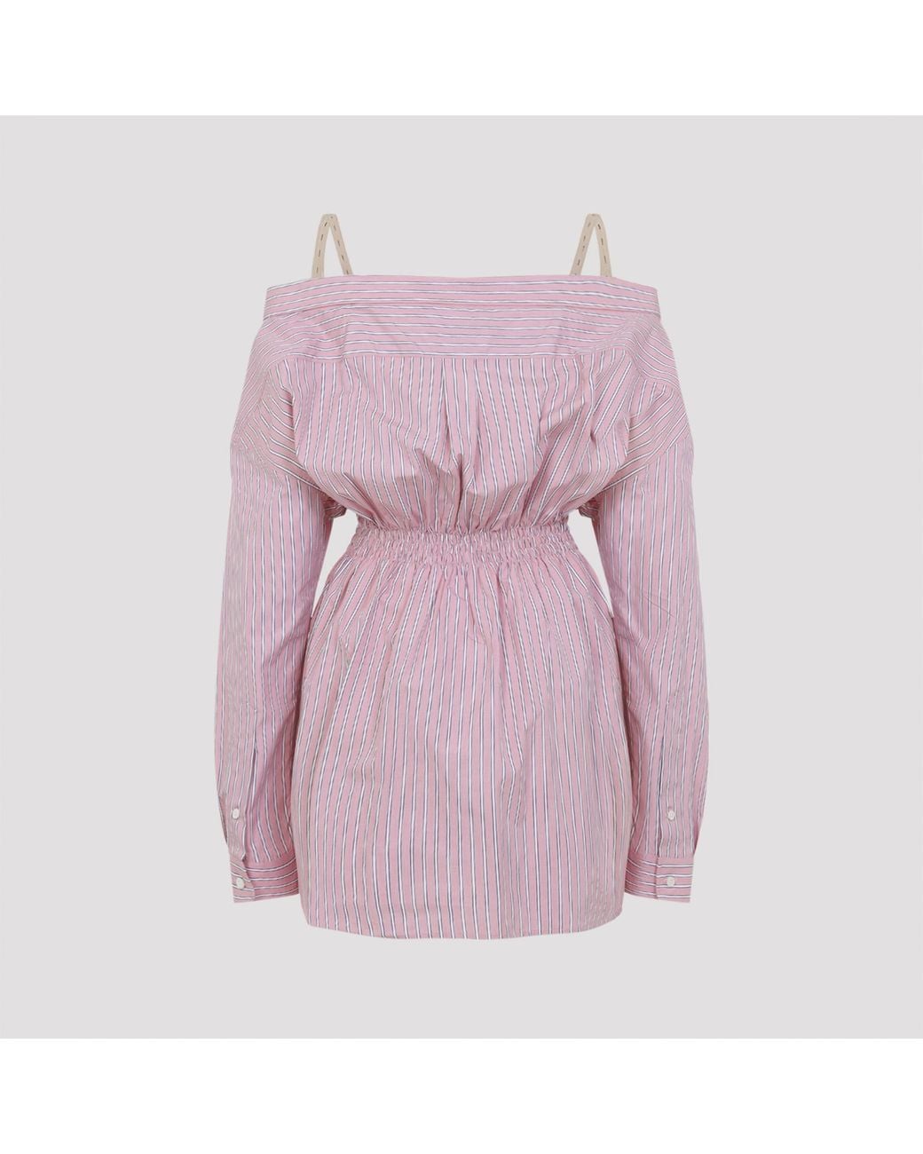 Miu Miu Purple Short Striped Dress
