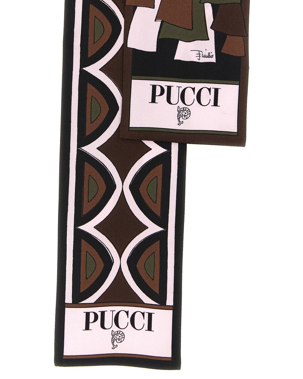 Emilio Pucci White 'Baiadera' Scarf