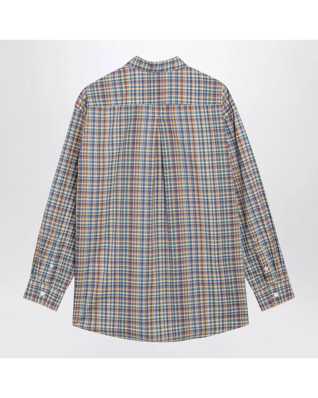 Totême Gray Oversized Checked Shirt