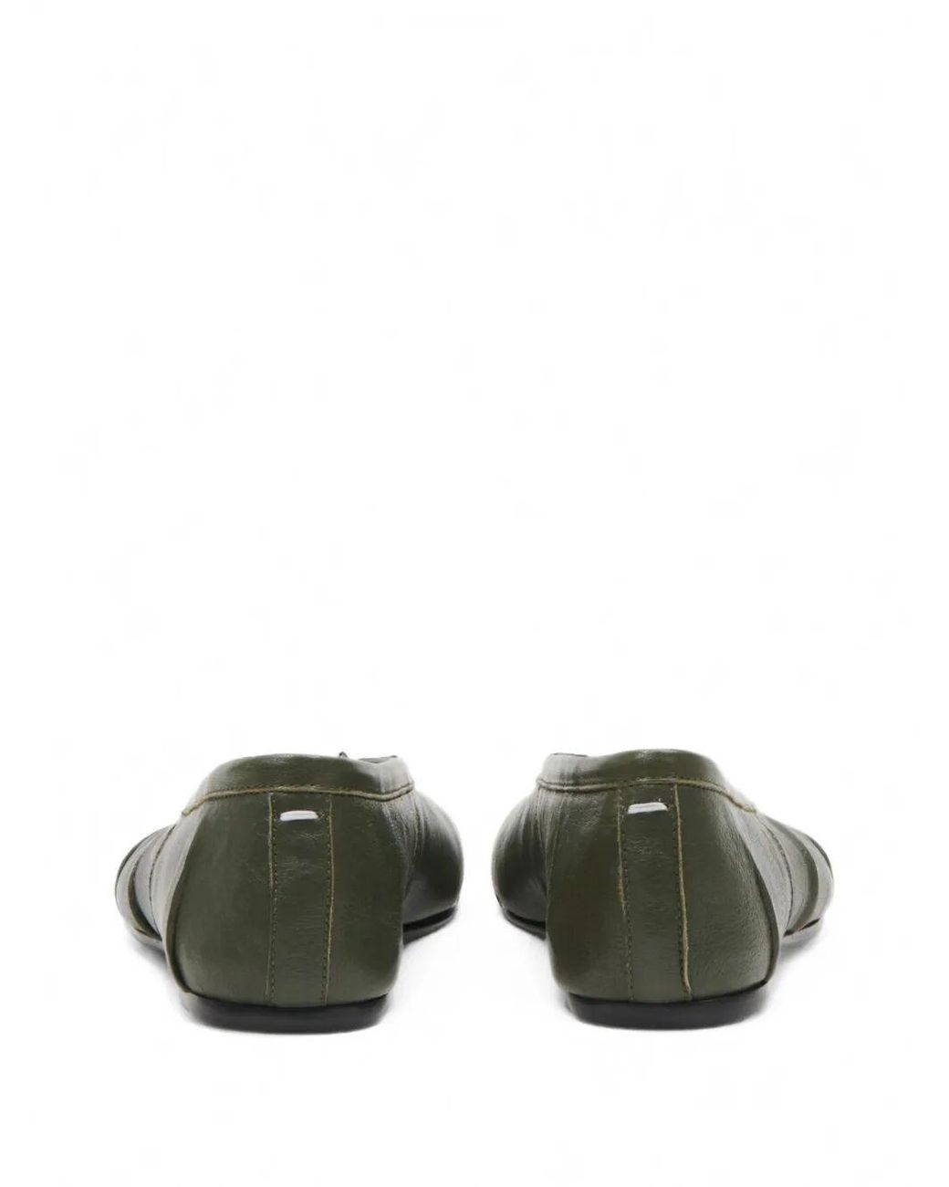 Maison Margiela Green "Tabi" Ballerina New